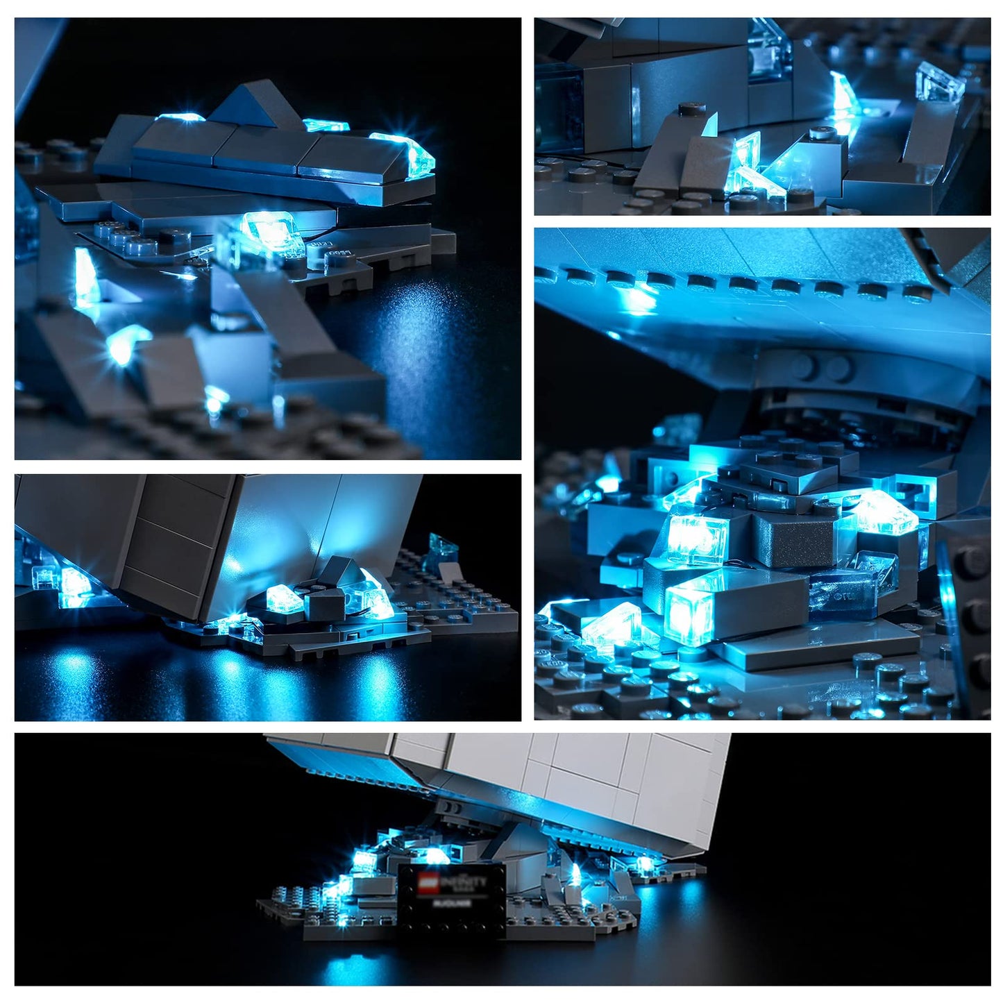 YEABRICKS LED Light Kit for Lego - Creator Expert Back to The Future Time Machine Building Blocks Model, LED Light Set Compatibl