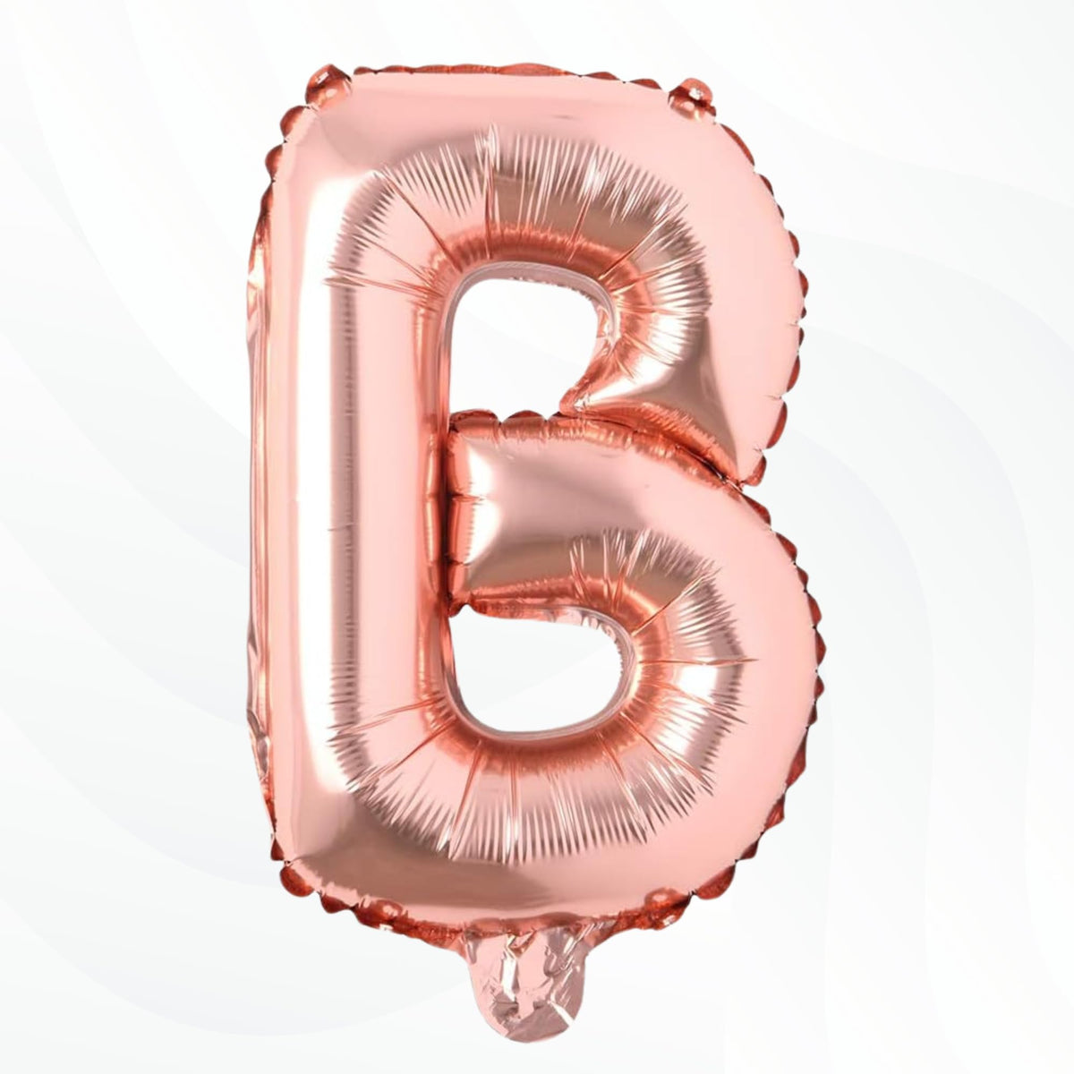 Flyloons Rose Gold B Letter Foil Balloon Alphabets Balloons Perfect for Birthday Decoration Items, Anniversary, Bachelorette, We