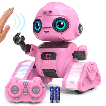 Robot Toys For Boys And Girls, Rechargeable Remote Control Robot With Auto-Demonstration, Light Projection, Dance Moves, Music,
