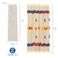 Offelec Bamboo Pick Up Sticks Game With 1 Cloth Bag, 41Pcs 12 Inch Long, Fun Family Board Game For Adults And Kids