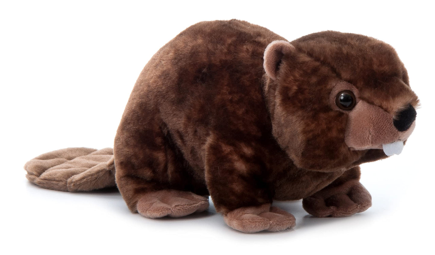 The Petting Zoo Beaver Plush Toy, 12 Inch Brown Stuffed Animal, Gifts for Kids, Model 420345