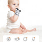 Giftty Baby Teething Mitten Panda Teether Mitt Chewing Glove Infant Toy Teething Glove Baby Chew Mitt With Finger Toothbrush Bpa-Free For Baby Boys Girls - 1 Pair + 1 Toothbrush