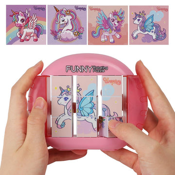 Fullware Rotating Puzzle For Kids 3 4 5 6 7 8 Year Old, 4 Puzzles In 1, Toddlers Travel, Car, Airplane, Road Trip Activities, Fi