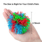 Hibery 5 Pack Monkey Stringy Balls, Great Sensory Toys Stress Balls, Rainbow Pom Bouncy Balls Games 90S Toys Fun Party Favor