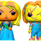 Funko Pop! Bride Of Chucky: Chucky & Tiffany Blacklight Hot Topic Exclusive 2-Pack