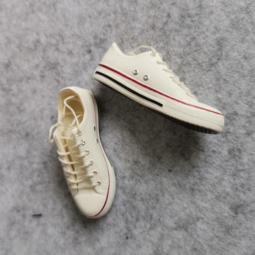 1:6 Scale Figure Shoes Sneakers Shoe For 1/6 12 Inch Male Action Figure Toy (White)