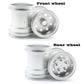 Hobohy Cw-01 Aluminum Wheels Hub Rims For Tamiya Cw01 Chassis Lunch Box Midnight Pumpkin Rc Car Upgrade Parts (Silver)
