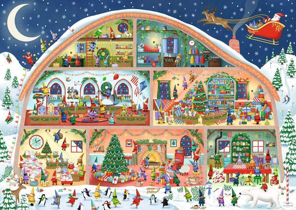 Ravensburger Santas Workshop - 1000 Piece Jigsaw Puzzle | A Magical North Pole Creation | Perfect for Holiday Puzzling