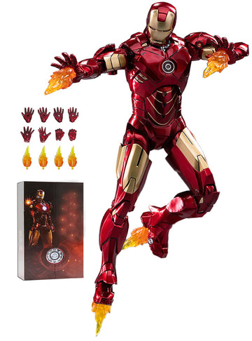 Ovonni 7 Inch Ironman Mk4 Action Figure,Deluxe Painting All Joints Movable Collectible Toy