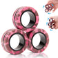 3Pcs Magnetic Rings Fidget Toy Set,Adult Fidget Magnets Spinner Rings For Anxiety Relief Therapy, Stocking Stuffers For Adults Men Teens | Gift For Boys Girls Kids