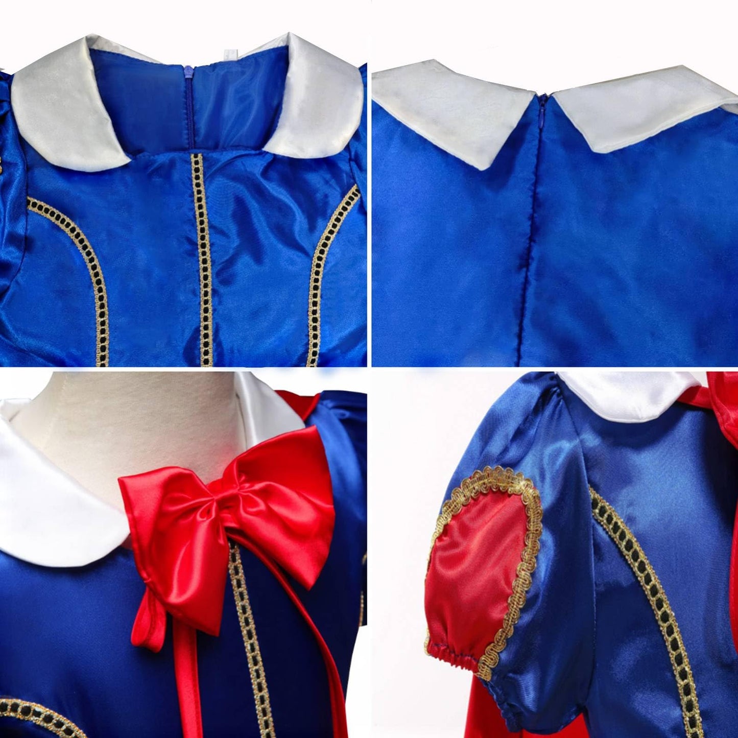 Chektin Princess Dress for Girls Halloween Costume Toddler Kids Birthday Party Cosplay Outfit with Accessories Yellow 6 Years