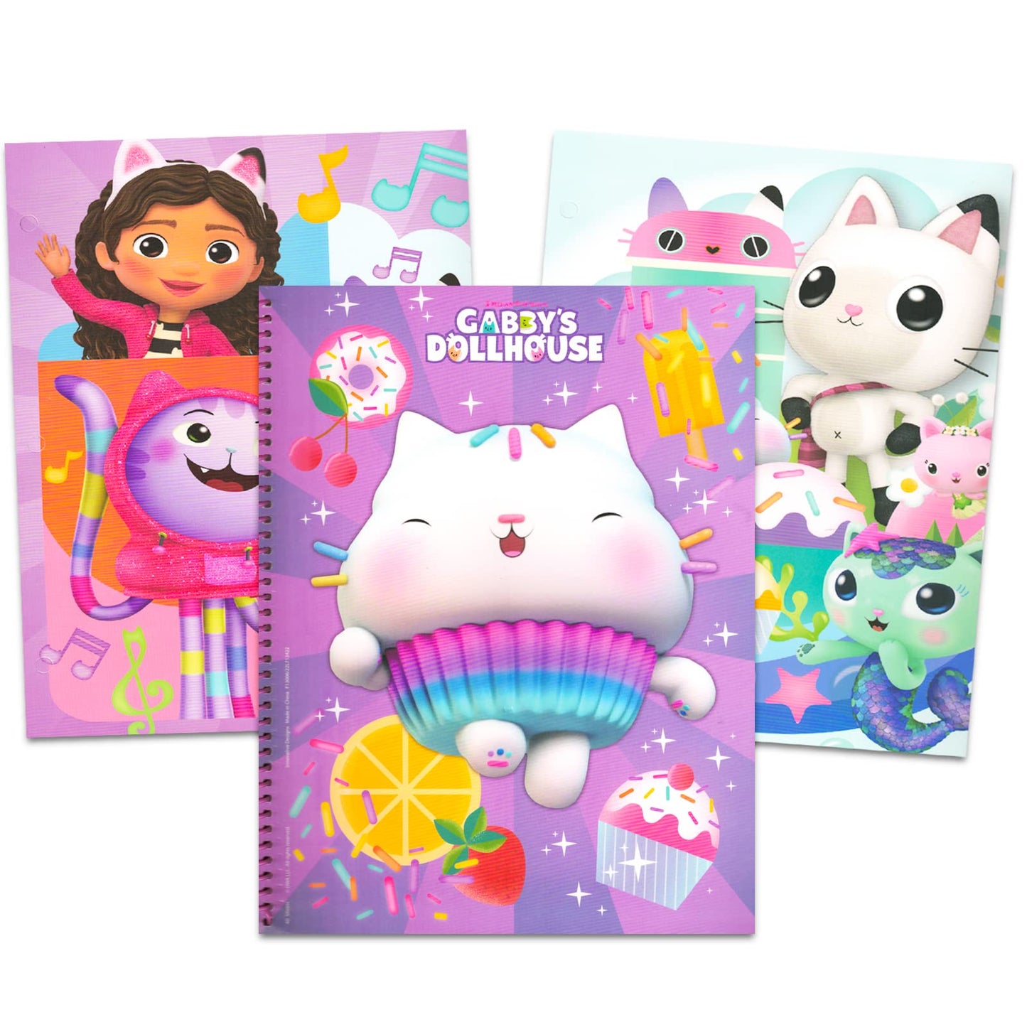 Gabby'S Dollhouse Stationery Set - 11 Pc Bundle With Gabby'S Dollhouse Folder, Notebook, Erasers, Case, Stickers, And More (Gabby'S Dollhouse School Supplies)