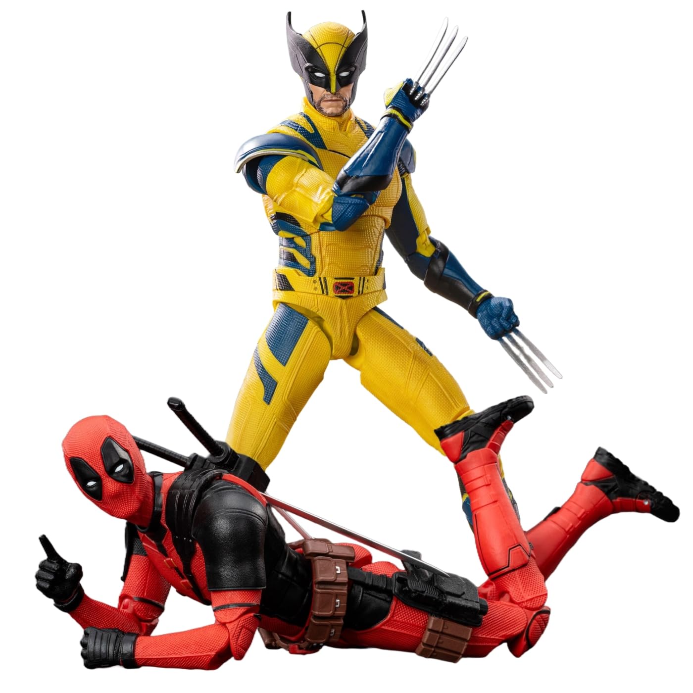 LonullyMege Wolverine and Dead 7-Inch Action Figure 2-Pack, 1/10 Scale Collectible Toys, Plastic, Gift Set