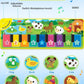 EduCuties Baby Musical Learning Toy - Floor Piano Playmat with Animal Flash Cards & Touch Keyboard, Model EC-MusicalMat-02