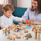 VEAIS Kids Tool Set with Drill,120Pcs Toddler Tool Set with ToolBench,Montessori Toy for 2+Year Old,Educational STEM Constructio