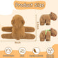 Wueuru 2 Pcs Animal Slap Bracelets Capybara Plush Toy, Valentines Day Gift Capybara Huggers Slap Bracelets 9'' Capybara Plush To