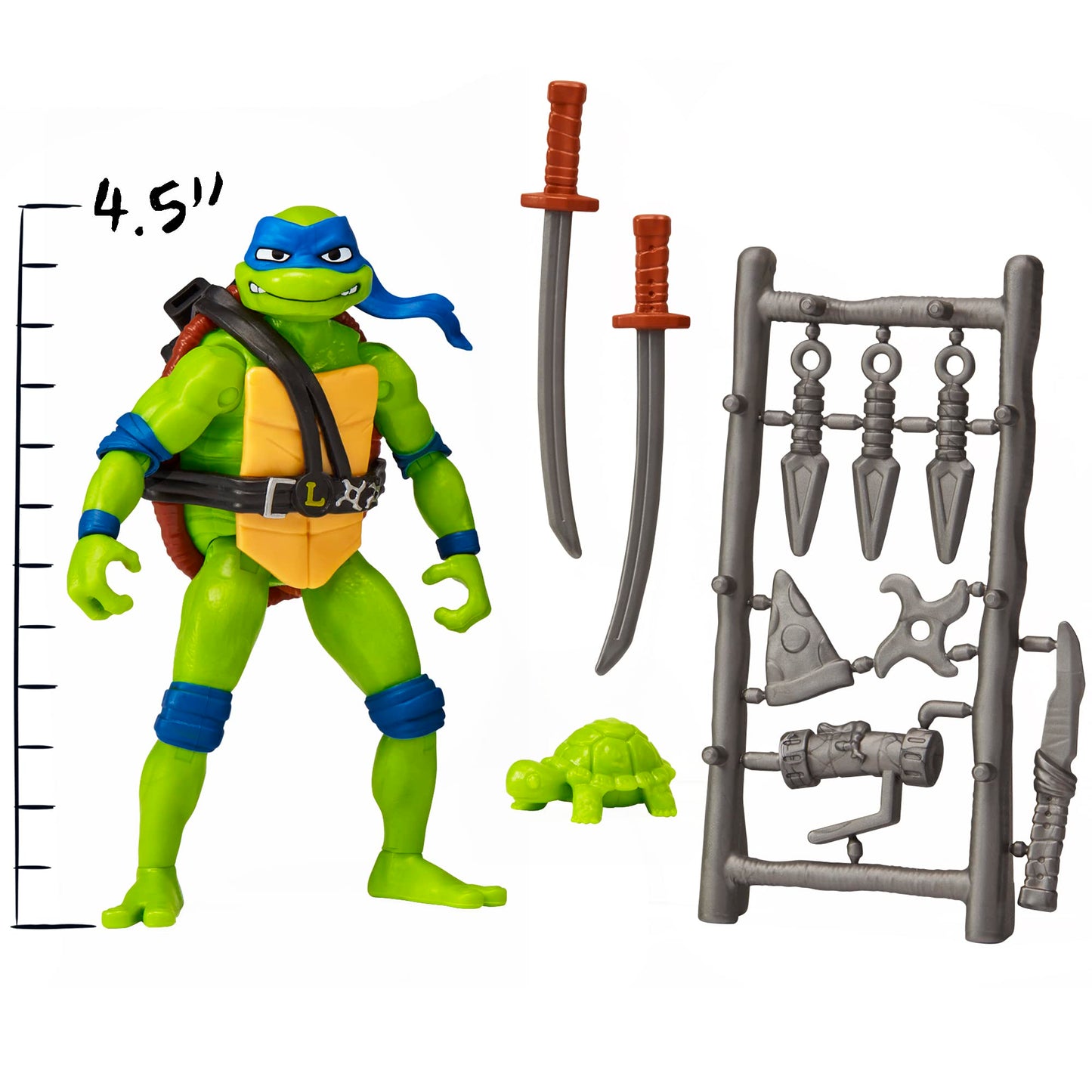 Teenage Mutant Ninja Turtles: Mutant Mayhem 4.5    Leonardo Basic Action Figure By Playmates Toys