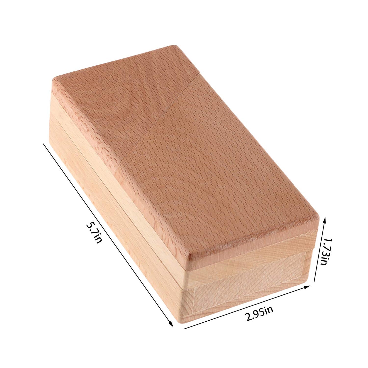 Ahyuan Wooden Gift Card Money Holder Puzzle Box - Handmade 3D Brain Teaser in Natural Color