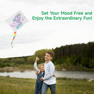 DIY Blank Kites 10 Packs, Bulk Kites DIY Kit for Kids DIY Decorating Coloring, Kite Making Craft Kit for Kids Aged 4+ Outdoor Ac