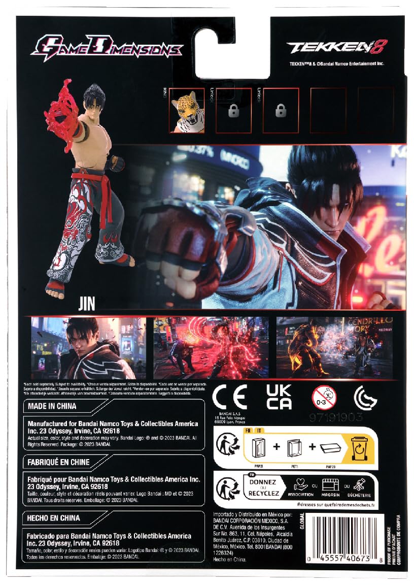 Game Dimensions - Tekken - Jin Kazama Action Figure
