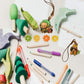 Warckon A5 Shrink Plastic Sheets - 36 Pieces Frosted Art Paper for Kids Crafts, Create Earrings, Necklaces, Keychains, White