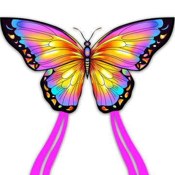 Honbo Butterfly Kites For Kids & Adults, Easy To Fly For Beginners, Each Kite With 300Ft Line Handle,Beginner Kite For Kids Ages 4-8,Beach Kites For Outdoor Activities & Family Trip(Pink)