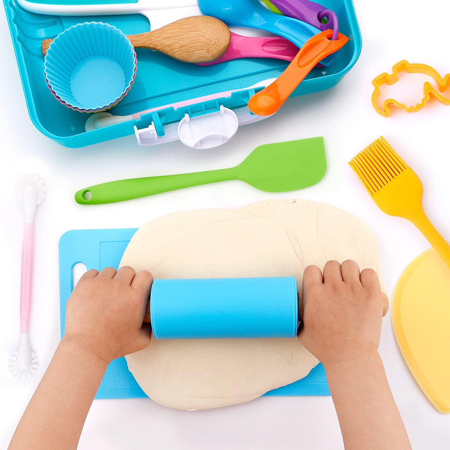 Veitch fairytales Kids Cooking Baking Set for Girl Boy, Real Baking Supplies Kits, Birthday Gifts for 3+ Year Old Girls, Kids Ba