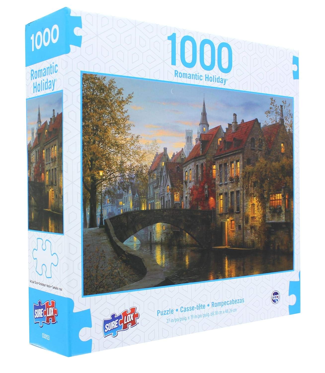 Sure-Lox Silent Evening 1000 Piece Puzzle - Romantic Holiday Theme, Engaging Family Activity