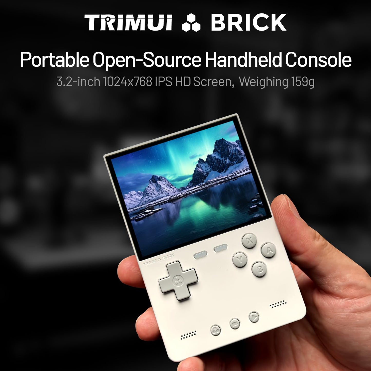 ???????????? Brick Handheld Game Console 3.2-Inches 1024X768 Ips Screen Built-In 64G Tf Card Video Gaming Consoles 3000Mah Lithi