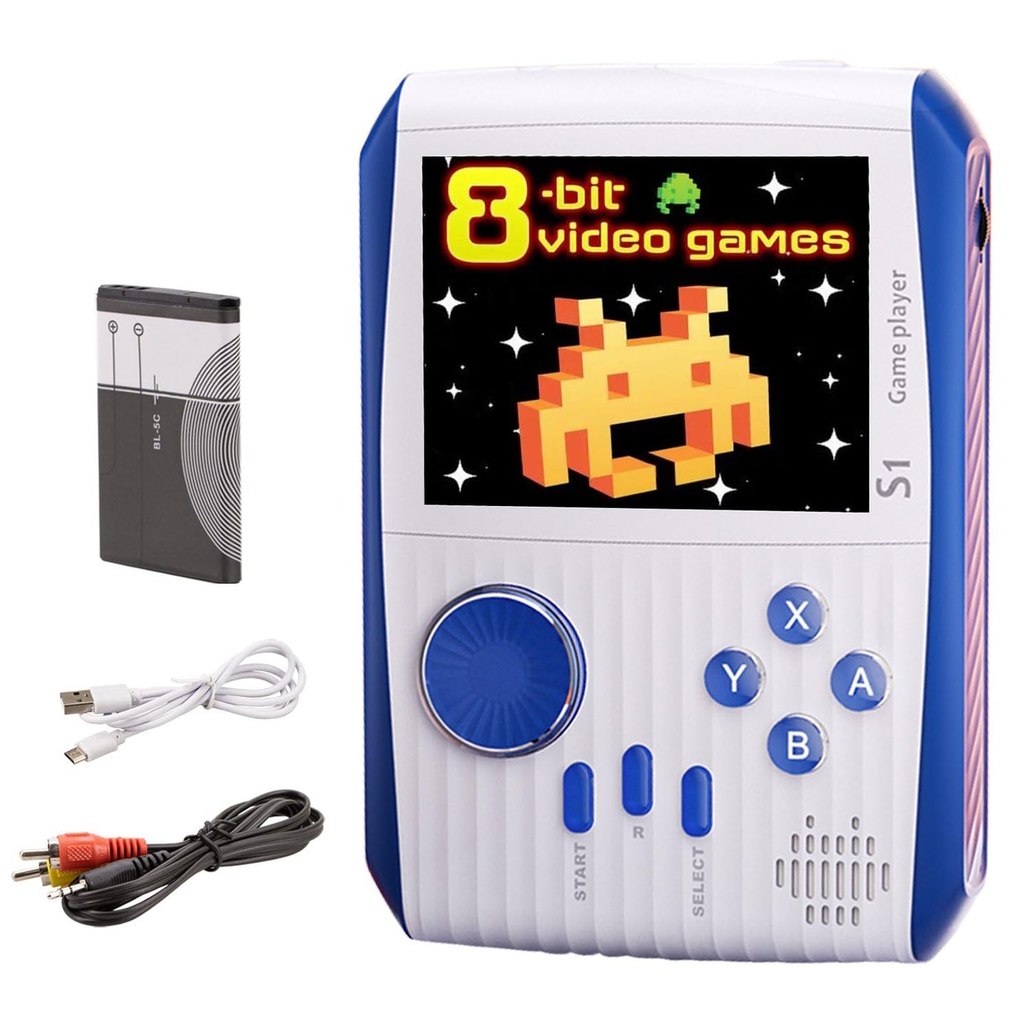Besosay Kid Mini Handheld Retro Games Console Built in 666 Classic Games  Portable Handheld Video Games Console  3 Inch Screen  1020mAh Battery  Christmas Birthday Present Game Player for Boy Girl