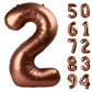 Dark Brown 2 Balloon, Coffee Brown Number Balloons 40 Inch, Chocolate Brown 2Nd Balloon Number Birthday Decorations, Brown Secon