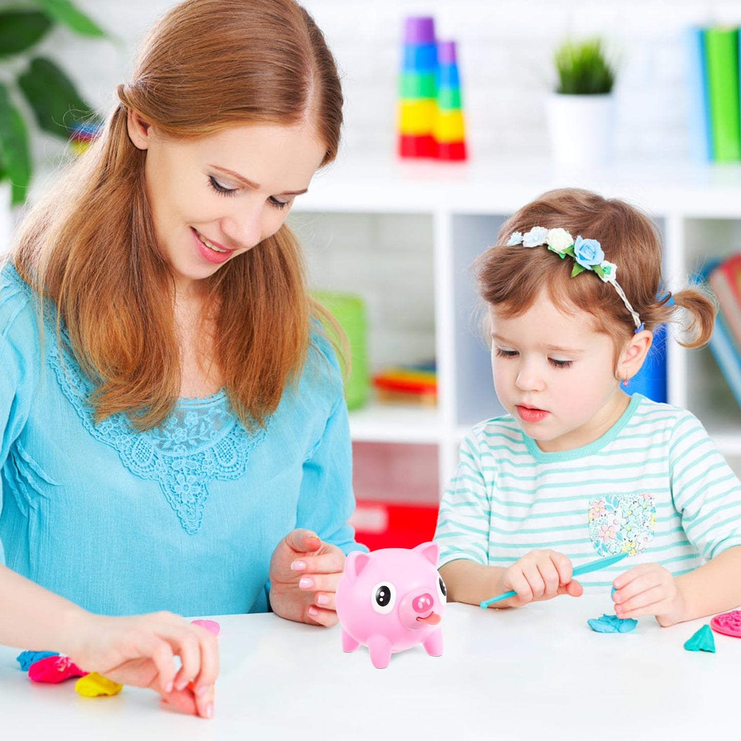 Adorable Screaming Latex Desk Teenagers Toy Play Decompression Animal Toy， Toystongue Pig Children Ball Interesting Kids Games Piggy Adults Fun Pressure