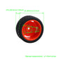 Mxfans 4PCS 12mm Hex Wheel Rims 4 Holes & Rubber Tires for RC 1/10 On Road Cars