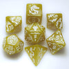 Generic Dice Set For Dungeon And Dragons D&D Mtg 7-Die Rpg Polyhedral Dice (Yellow)