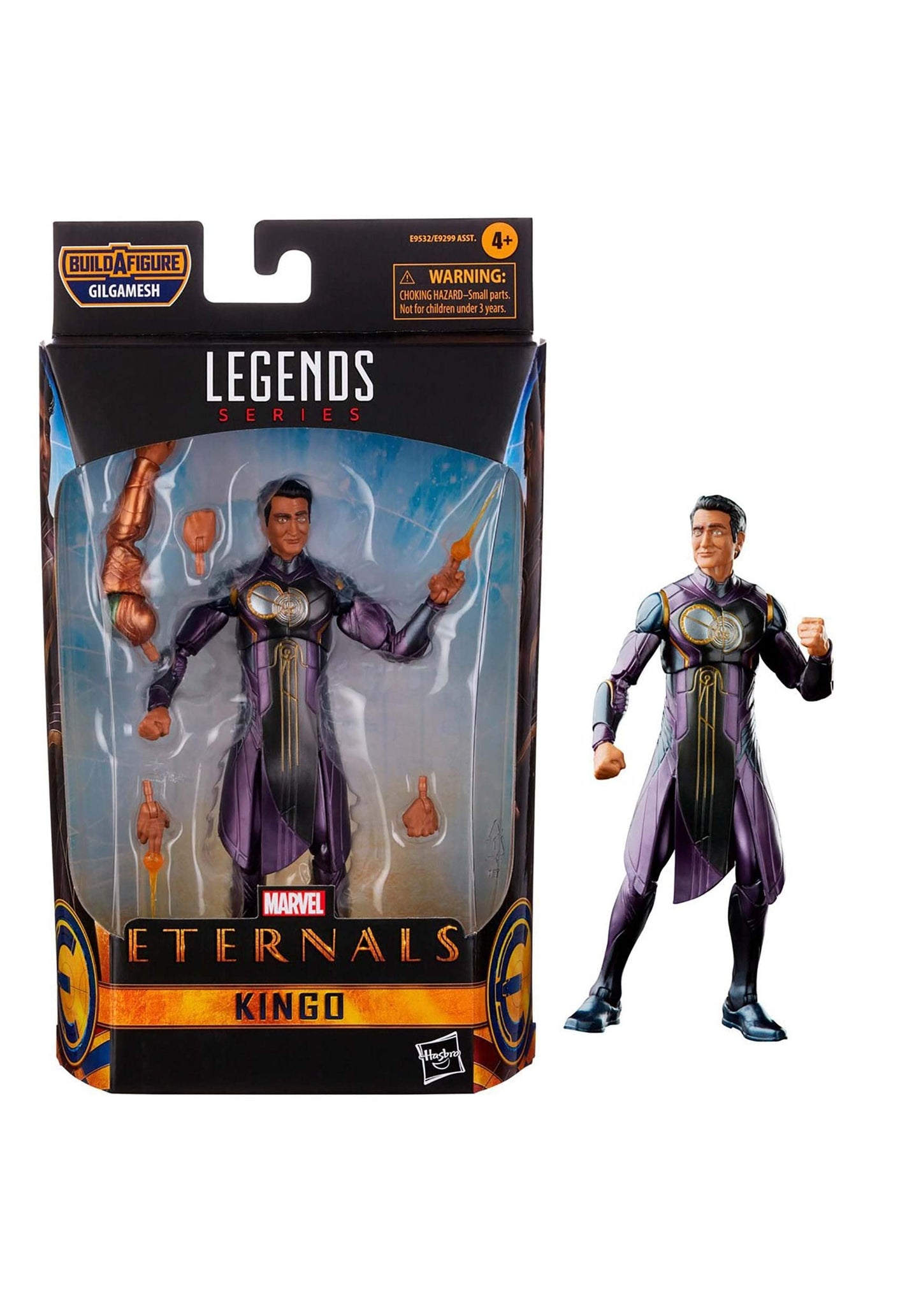 Marvel Hasbro Legends Series The Eternals 6-Inch Action Figure Toy Kingo  Movie-Inspired Design  Includes 4 Accessories  Ages 4 and Up