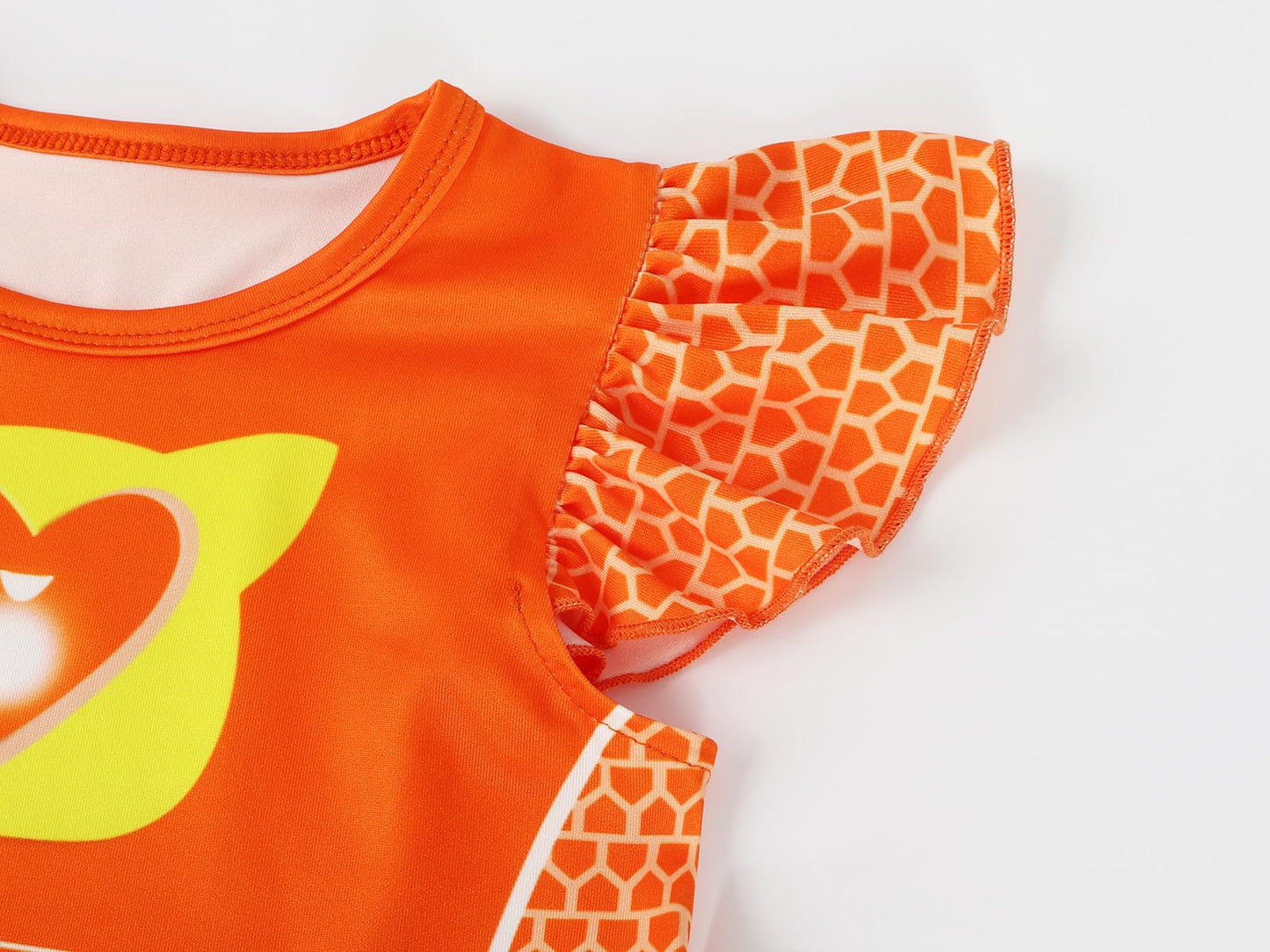 Marendyee Kitties Costume for Girls Kids Halloween Cosplay Outfit Tulle Mesh Dress Flutter Sleeve