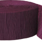 Unique Industries 81ft Burgundy Crepe Paper Streamers -