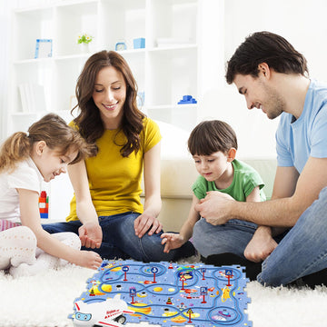25Pcs Puzzle Racer Kids Car Track Set, Space Jigsaw Puzzle Racer Car Track Set Puzzle Track Car Play Set Preschool Gifts For Kid