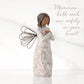 Willow Tree Remembrance (Darker Skin) Angel, Memories, Hold Each Safely In Your Heart, Carved With Symbols To Remind Us Of Loved Ones, Gift Of Support And Sympathy, Sculpted Hand-Painted Figure