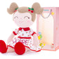 Gloveleya Personalized Doll With Your Name - Cute Red Cherry Color Custom Soft Plush Doll For Girls Plush Doll Customized Gifts - Muñecas De Trapo Personalizadas Para Niñas