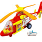 Funblast Bump & Go Helicopter Toy - Fire Rescue Team Helicopter With Lights, Sounds & Wing Opening Action, Interactive Helicopte