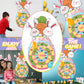 Easter Dart Board Game Set, Cute Bunny Chick Carrot Party Board Games with 12 Stick Balls, Happy Easter Indoor Outdoor Games for