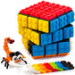 TOYAMBA Brick Cube with Building Blocks  Mini Toy Included  Compatible with Lego Cube  Inspired by Rubix Cube for Kids - Educational Toy (Black)