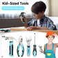 SHALL 26-Piece Kids Size Tool Set, Real Tools Kit for Kids with 12'' Tool Bag, Safety Certified Children Learning Tool Set with