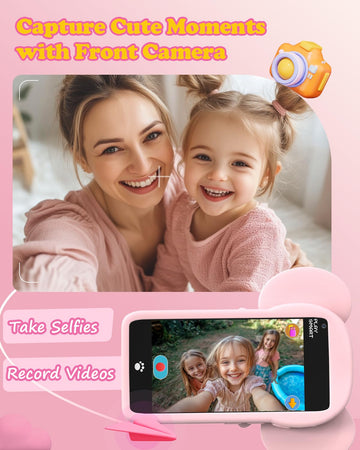MOMILLA Kids Toys Smart Phone, 3.97'' Touchscreen Toddlers Kids Smart Phone, Christmas Birthday Gifts for Girls Age 3 4 5 6 7 8