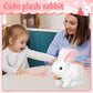 Easter Plush Interactive Realistic Bunny Robot, My Realistic Bunny Toy, Interactive Bunny Toys,Talking,Walking Twitching, And Sh