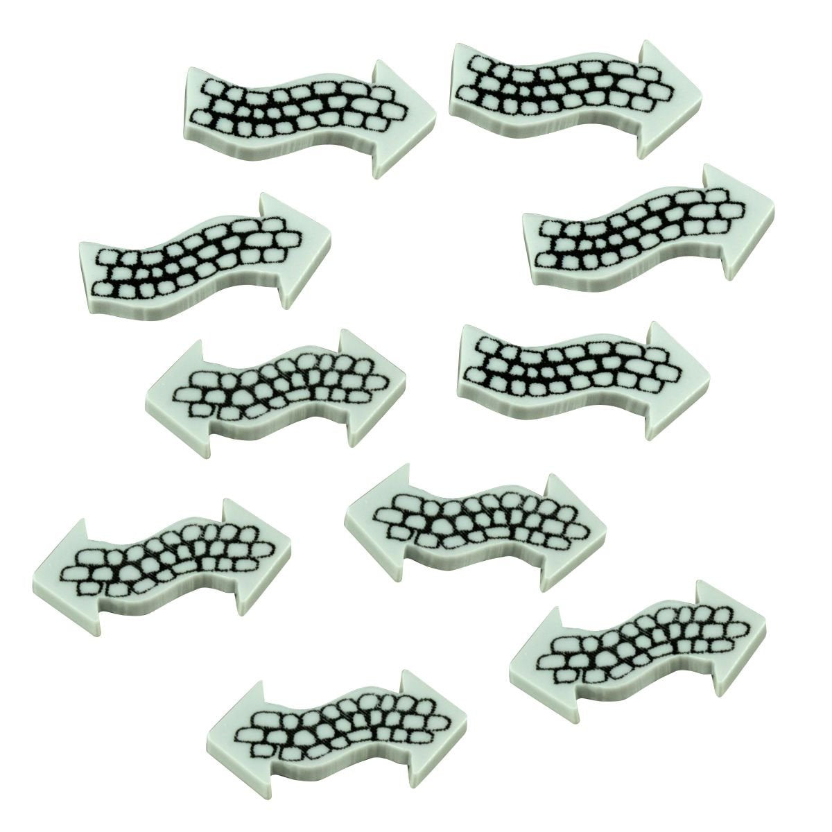 Litko Pathway Tokens | Compatible With Arkham Horror Lcg | Cthulhu Games | Eldritch Horror | Grey | Pack Of 10 (Variety)