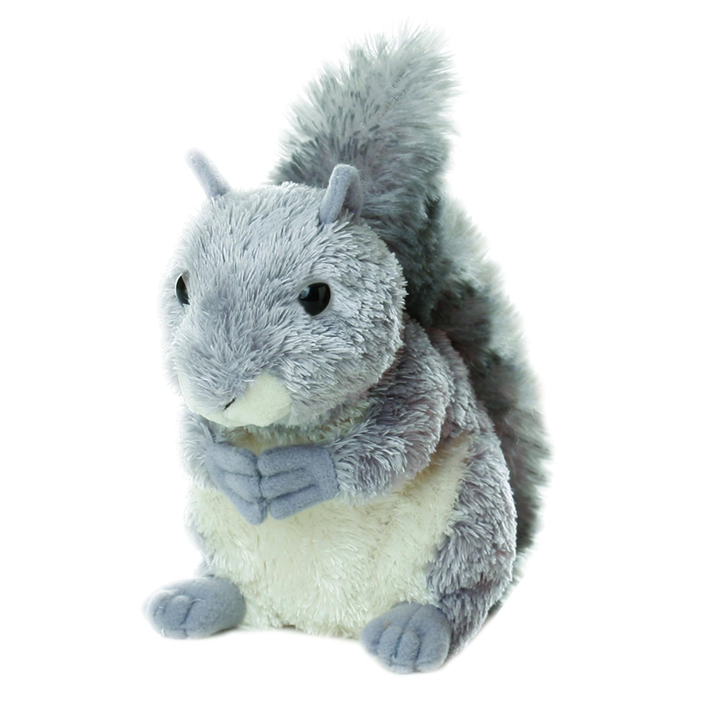 Aurora Adorable Mini Flopsie Nutty Stuffed Animal - Playful Ease - Timeless Companions - Gray 8 Inches