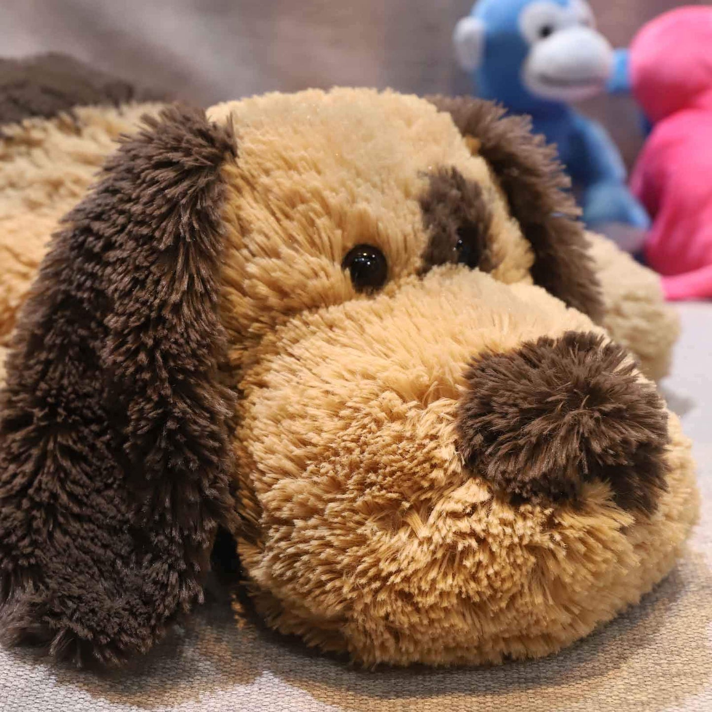 WEIGEDU Floppy Stuffed Dog Toy, Plush Beagle Labrador, 20" Large, Brown