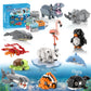 Mjddja Party Favors For Kids, 12 Kinds Of Animals Building Block Toy, Easter Gifts Goodie Bags Stocking Stuffer Classroom Prizes